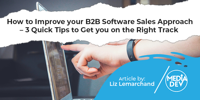 b2b software sales approach